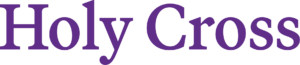 Purple logo for the College of the Holy Cross